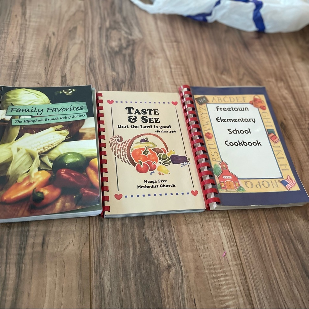 Unlisted Red and Yellow Kitchen Cookbooks